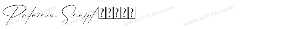 Patricia Script字体转换